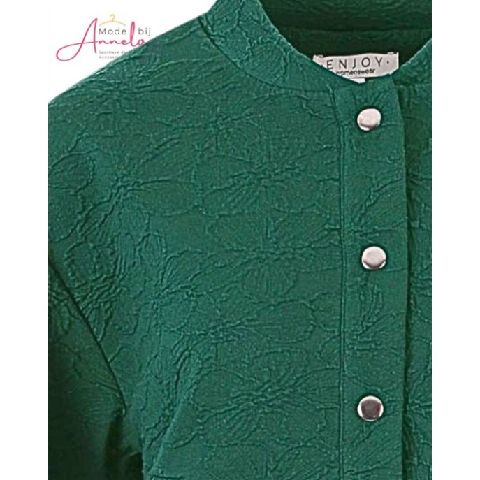 Enjoy Bomber jasje bloem borduring416136 - Groen Bottle Enjoy Bomber jasje bloem borduring416136 - Groen Bottle